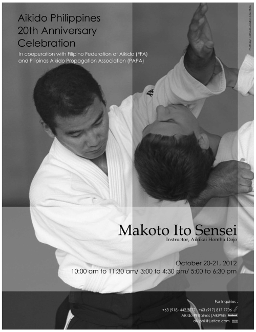 Seminar poster, by Aikido Philippines