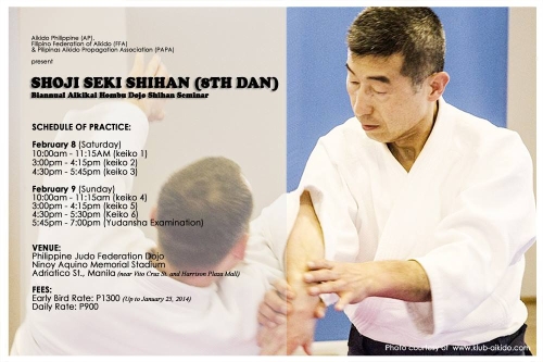 Poster for the Shoji Seki Shihan seminar, February 2014
