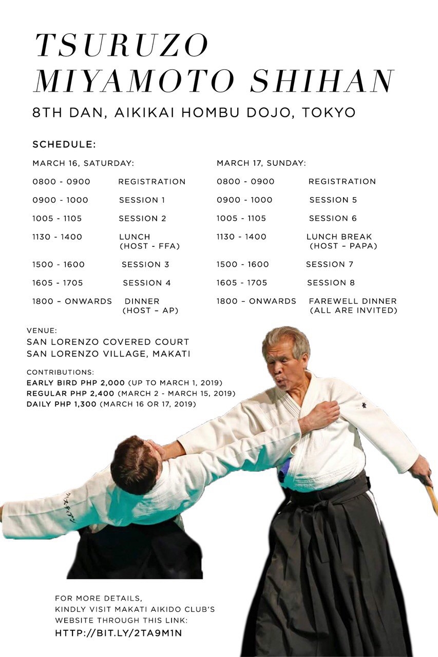 Tsuruzo Miyamoto Shihan seminar, March 2019