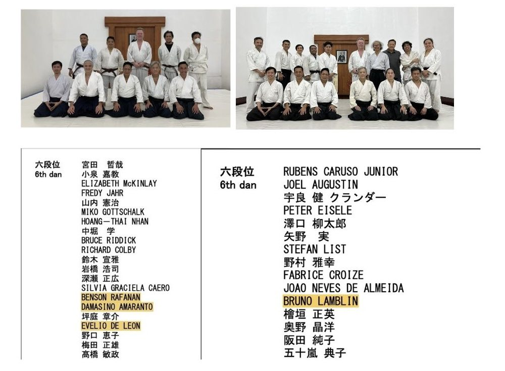 MAC members at Hombu Dojo's Kagami Biraki celebration